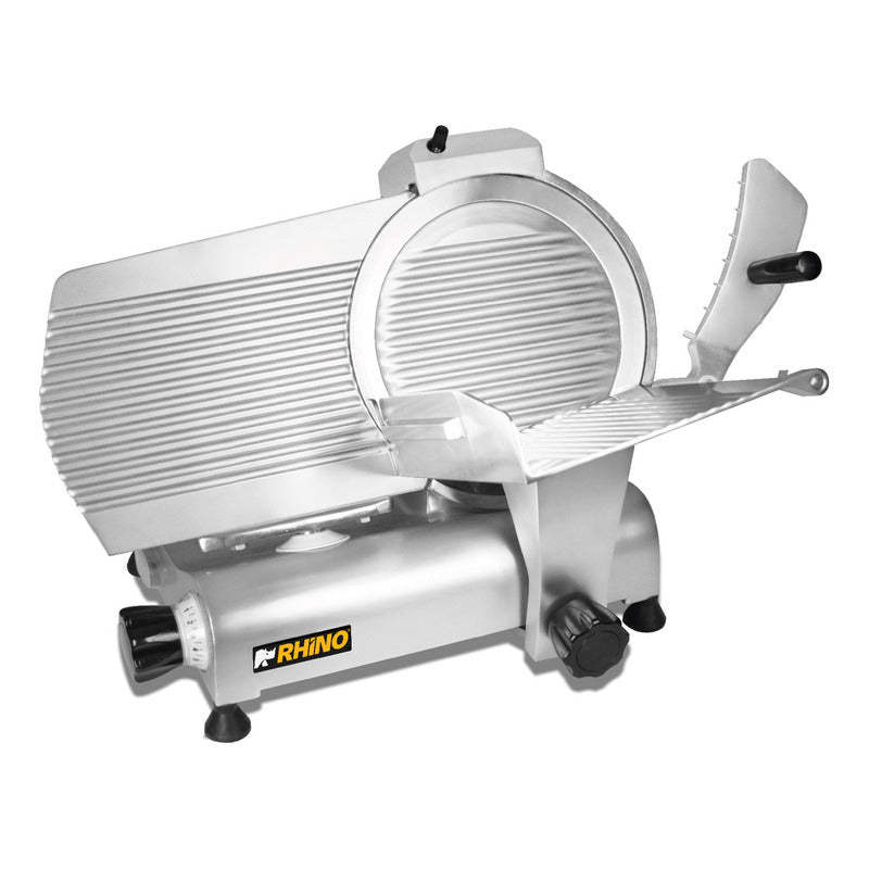Rebanadora Jamon Marca Rhino Cuchilla De 300mm Color Gris