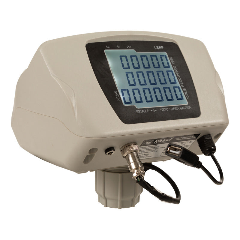 Indicador Peso Electrónico Rhino I-sep Doble Display Gris