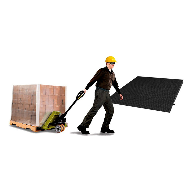 Rampa Para Bascula De Plataforma 60x120 Cm Ramp-12 Rhino Negro