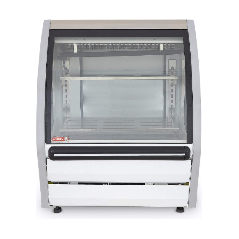 Vitrina Exhibidora Torrey Color Blanco De 1 M Reyfri Drd-3b Curvo