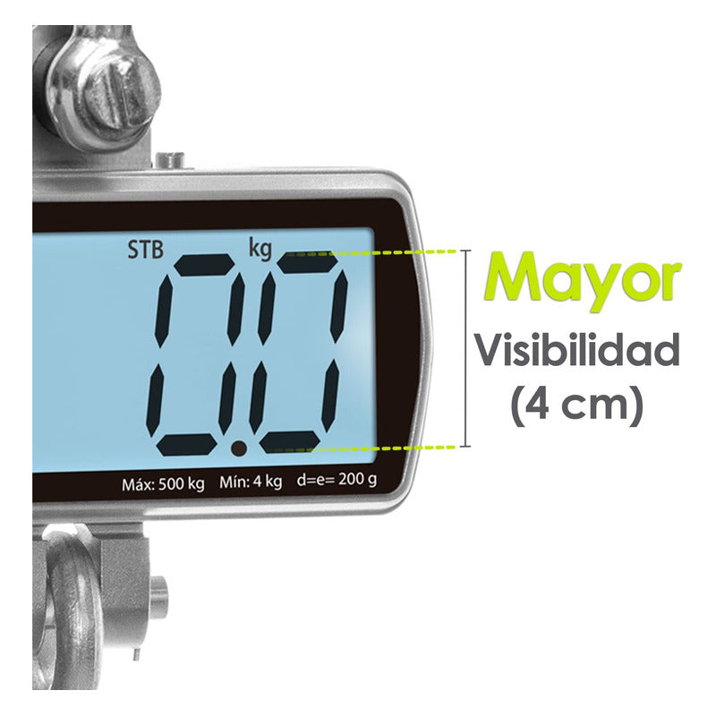 Báscula Comercial Digital Colgante Rhino Bac-500 500kg