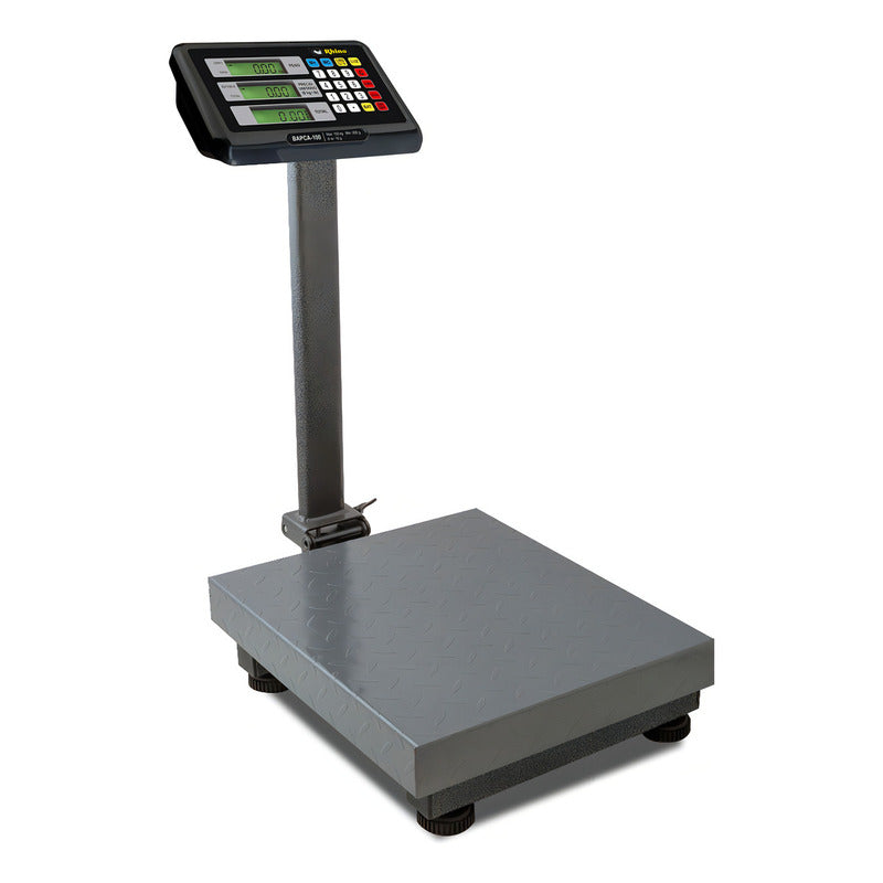 Báscula Plataforma 100kg Rhino Modelo Bapca-100 Color Negro Peso Máximo Soportado 100 Kg Gris