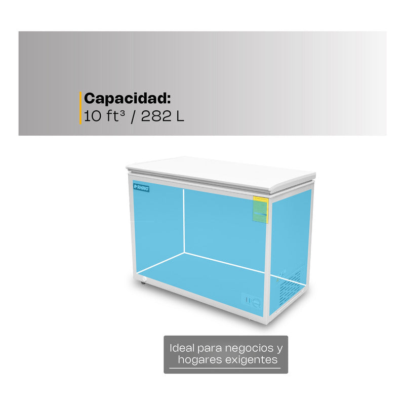 Congelador Horizontal Congeco-10 Rhino Color Blanco Reyfri Blanco