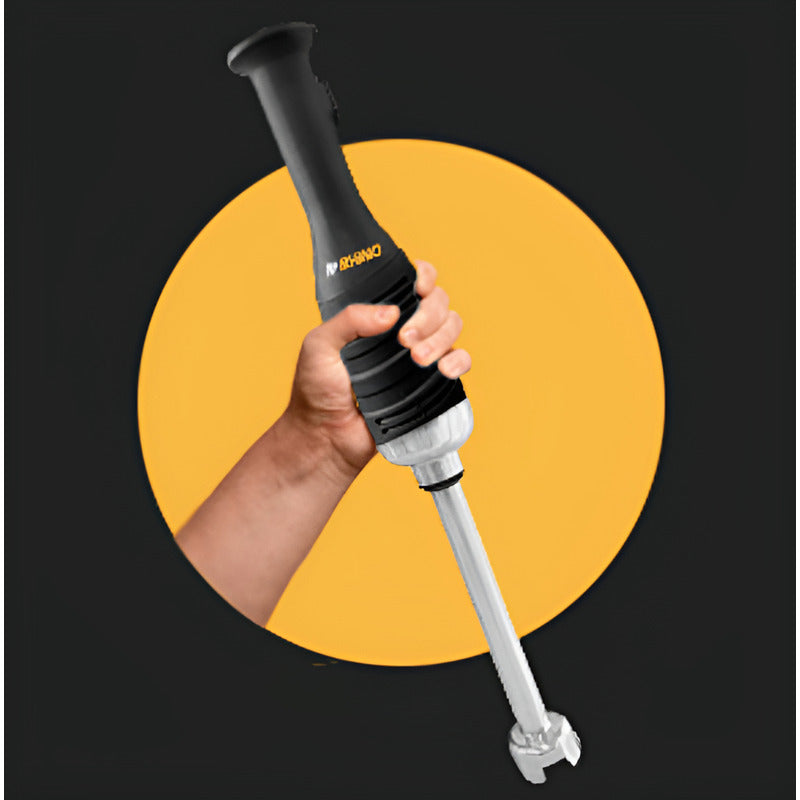 Batidora De Inmersión Industrial Rhino Turlic-280 A. Inox Negro/acero Inoxidable
