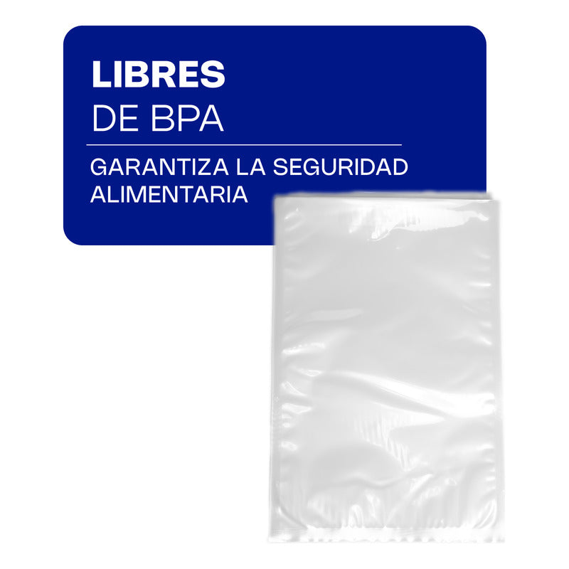 100 Bolsas Para Empaque Al Vacío Rhino 25 X 38cm Bovac-38