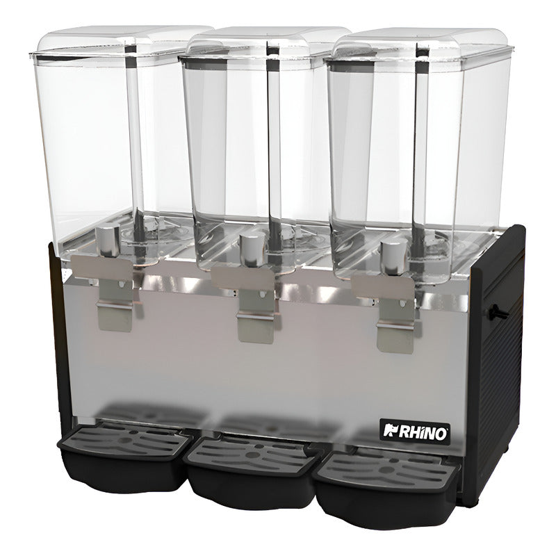 Dispensador Bebidas Frías Disbef-3t 3tanques 18 Lt Rhino Negro