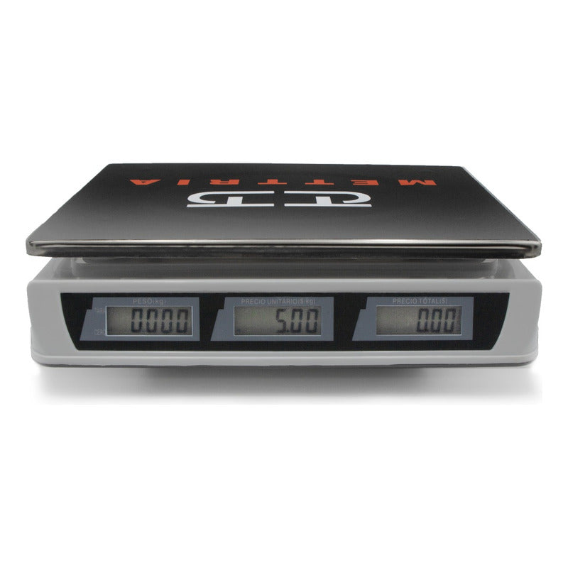 Báscula De 40 Kg Comercial Mettria Mtnuv-40 Contadora Reyfri
