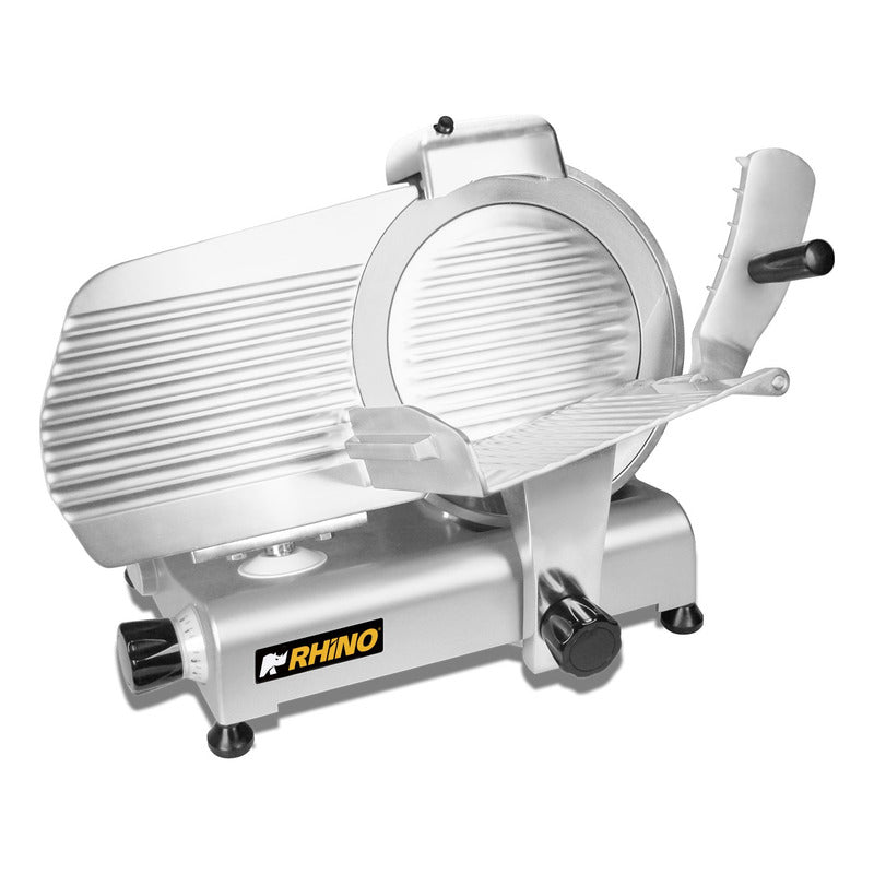 Rebanadora Jamon Marca Rhino Cuchilla Acero De 275mm  Gris