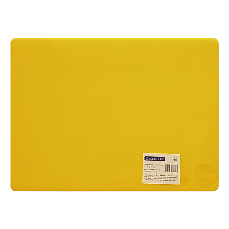 Tabla De Picar Caledonia Polietileno 15x20cm Colores Color Amarillo Liso
