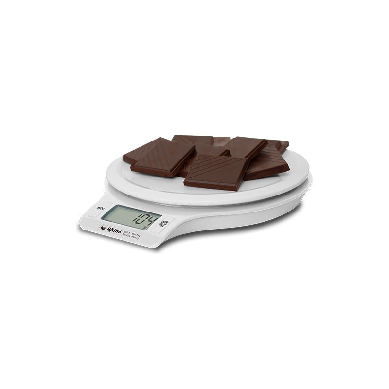 Báscula De Cocina Digital Rhino Baci-5 5kg/1gr Blanco 5 Kg