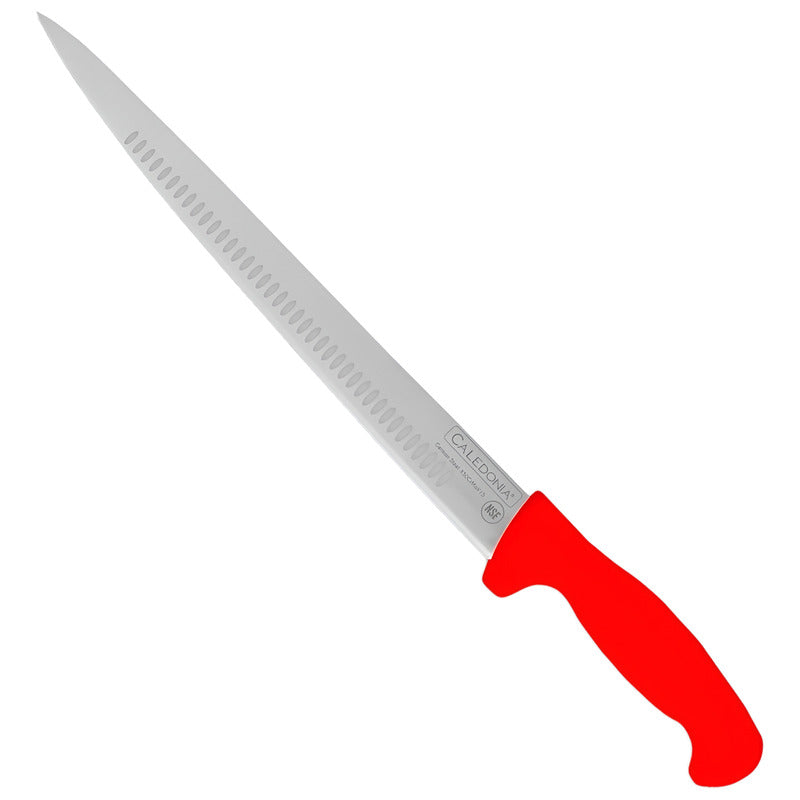 Cuchillo Cecinero Troquelado 14  Rojo Caledonia Cace-14r Rojo