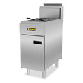 Freidora Industrial De Gas Natural Rhino® 24 Litros A. Inox Gris