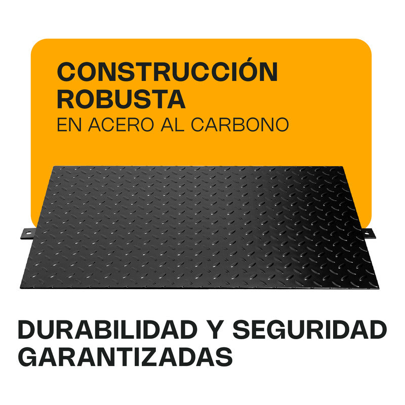 Rampa Para Bascula De Plataforma 60x120 Cm Ramp-12 Rhino Negro