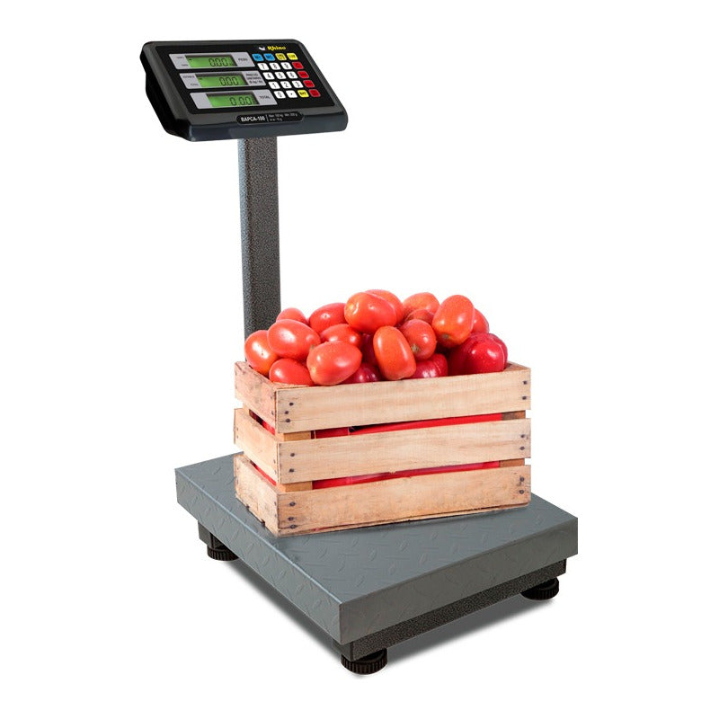 Báscula Comercial Digital Rhino Bapca 100kg 42 cm X 32 cm Gris