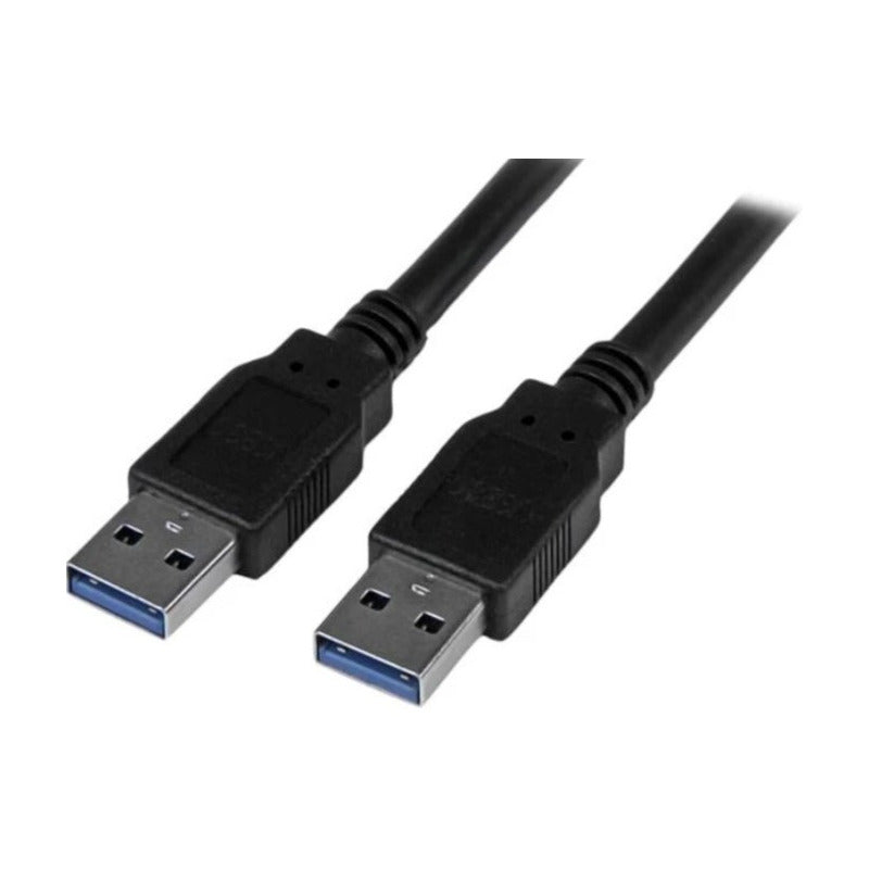 Cable Cruzado Usb Rhino De Macho A Macho 0.5m Color Negro Negro
