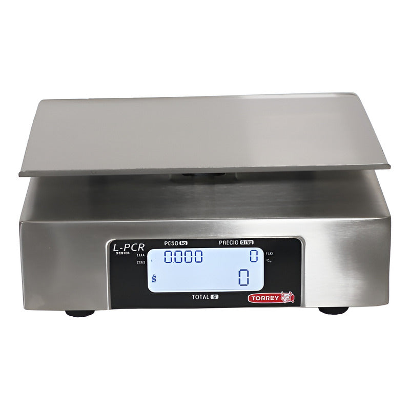 Báscula Comercial Torrey Lpcr-40 Acero Inox 40 Kg Usb Reyfri Acero Inoxidable