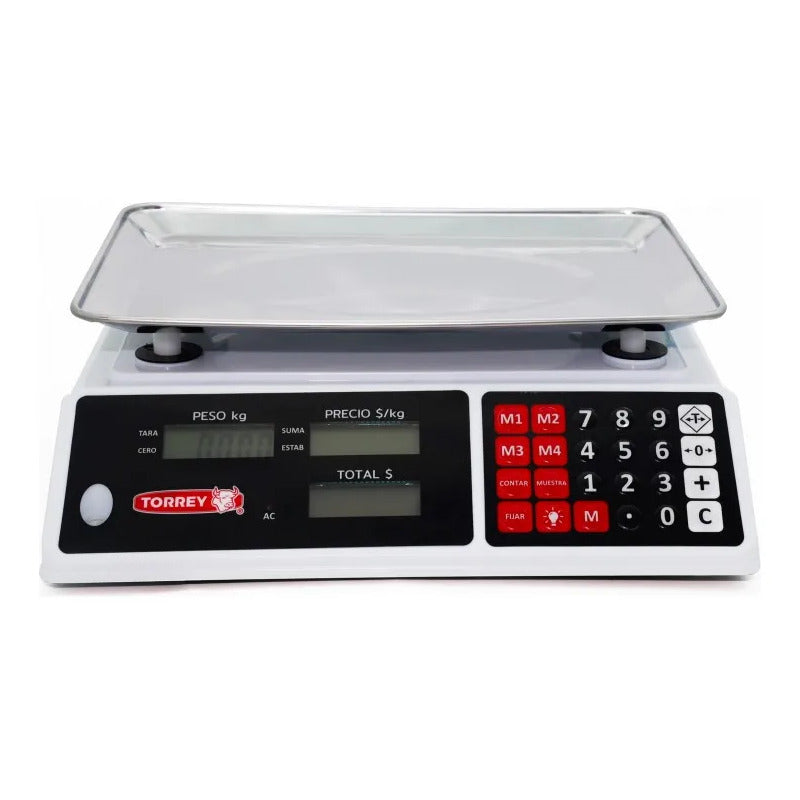 Bascula Digital Torrey Sxe40-lc 40 Kg Color Blanco Blanco