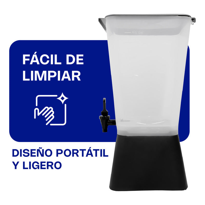 Dispensador De Bebidas Disbe-19 Color Negro Caledonia Negro