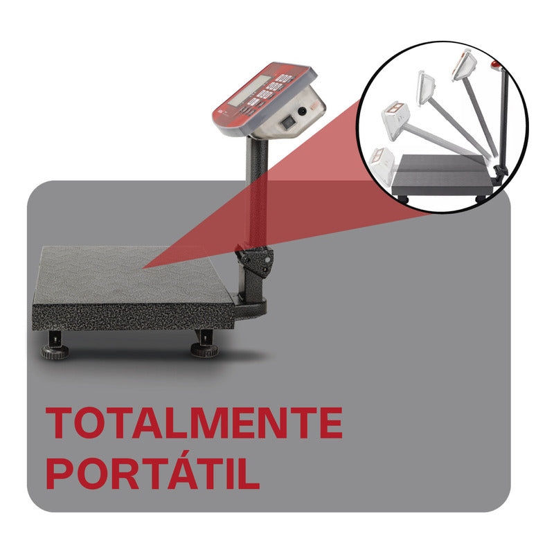 Báscula De Plataforma Plegable 60 Kg Vinson Baple-60 Color Gris Oscuro