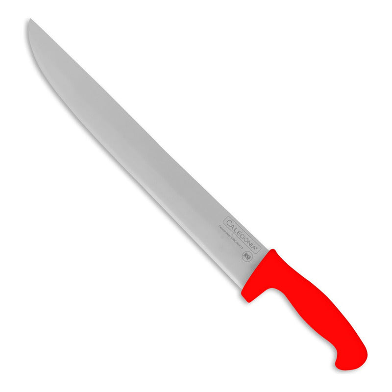 Cuchillo Bistecero Recto 14  Color Rojo Caledonia Cabir-14r Rojo