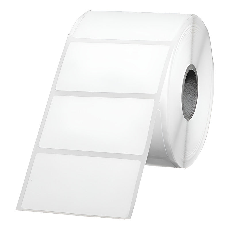 Rollo Con 1000 Etiquetas Auto Adheribles Rhino Roet-02 Blanco