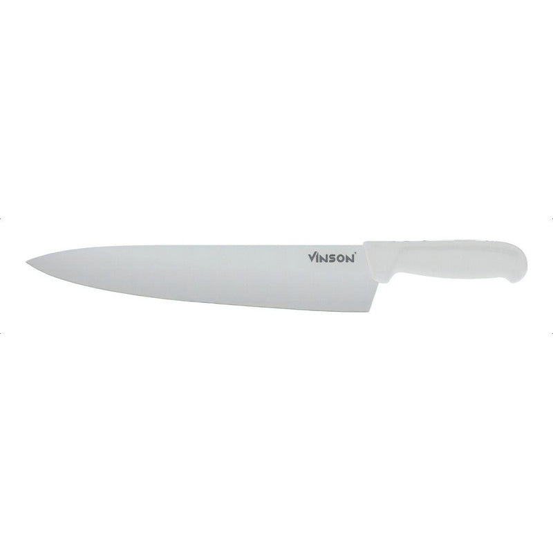 Cuchillo Vinson Chef 12 Pulgadas Mango Ergonómico Color Blanco