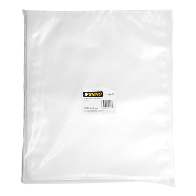 100 Bolsas Para Empaque Al Vacío 30x35cm Rhino - Bovac-35