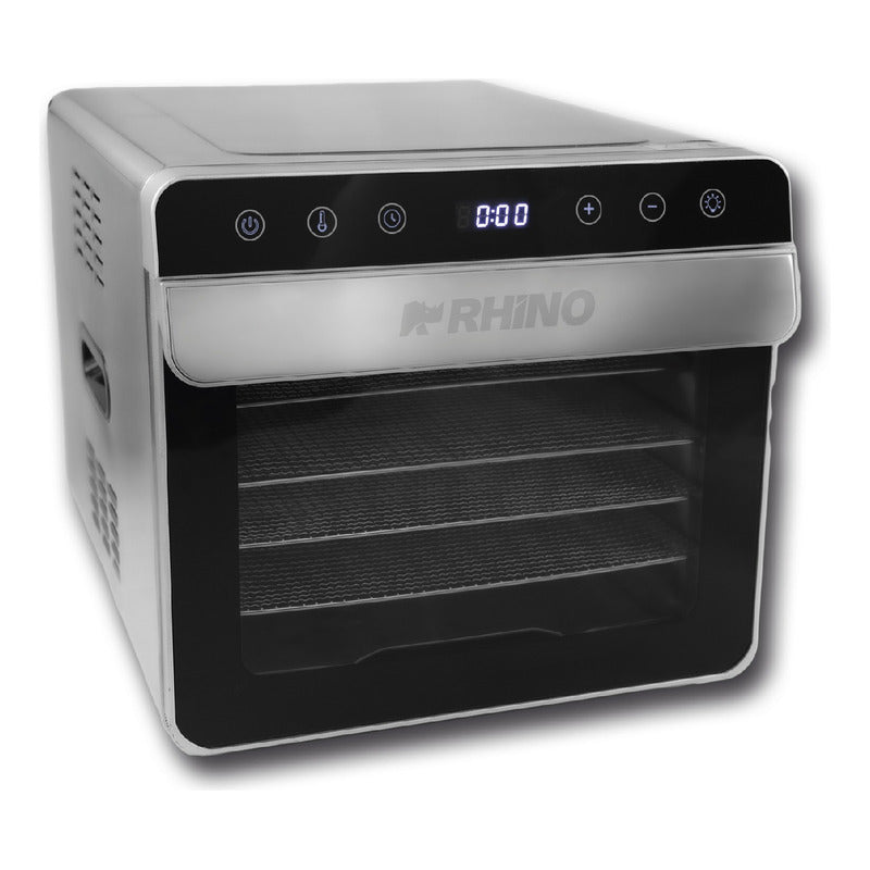Rhino Deshidratador Alimentos 6 Bandejas Acero 700w Desali-6 Gris
