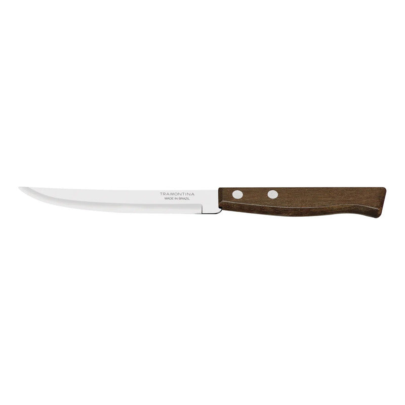 Cuchillo Liso Para Asado Tramontina Tradicional 5 Pulgadas Marrón