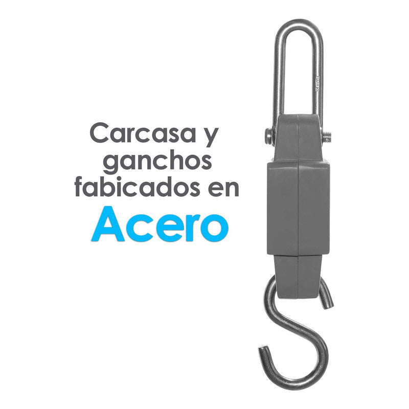 Báscula Comercial Digital Colgante Rhino Bac-300 300kg Gris Gris