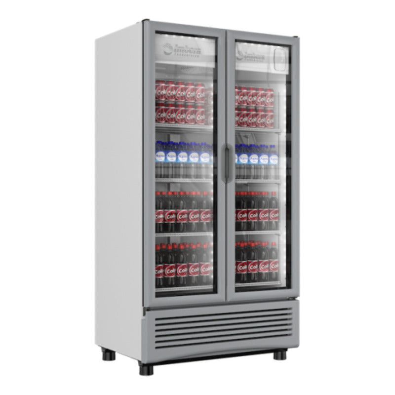 Refrigerador Vertical Imbera Vr-26 730.3l 2 Puertas Vidrio Templado