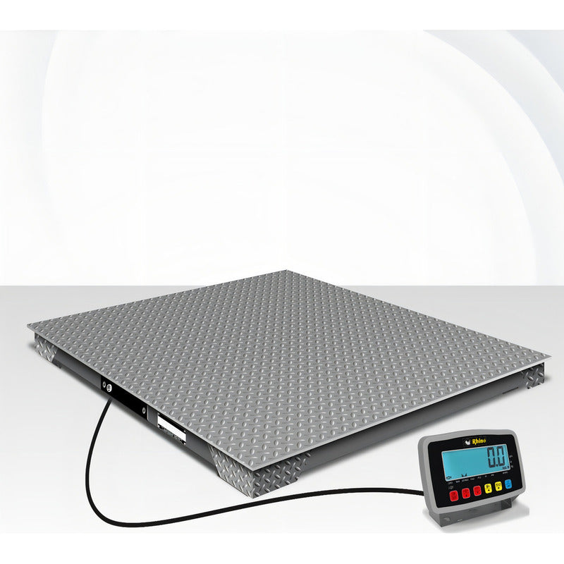 Báscula Industrial Digital Vinson Baper-12 1500kg 120x120cm Pantalla Lcd Gris