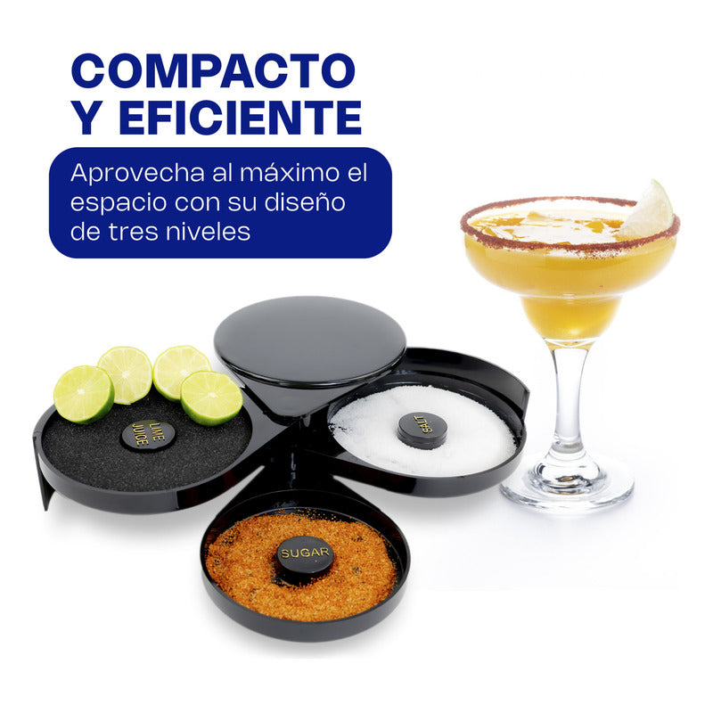 Escarchador Vasos 3 Bandejas Giratorias, Esponja Caledonia