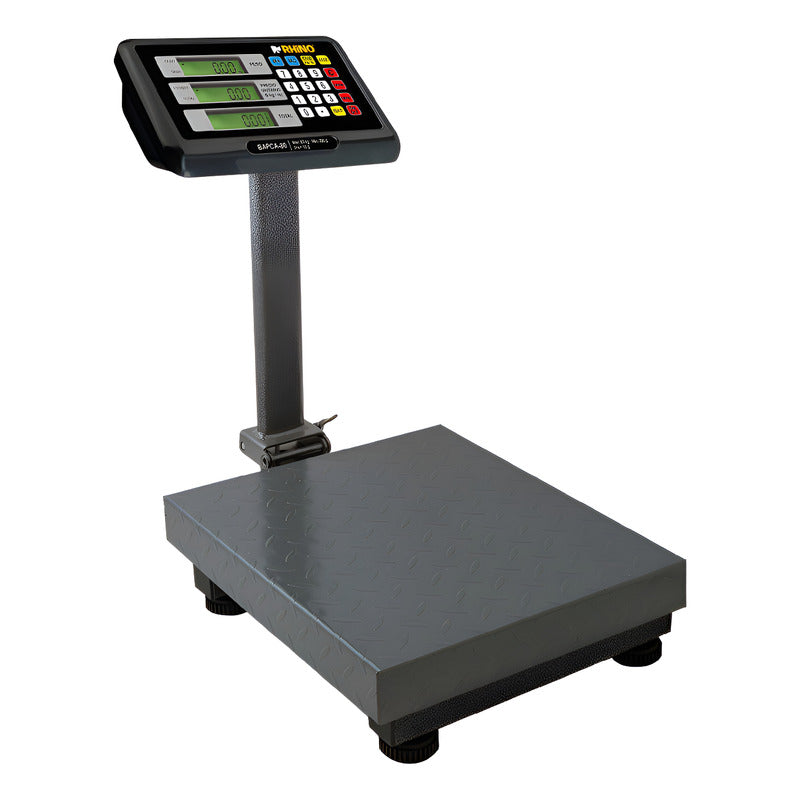 Báscula Comercial Digital Plataforma Rhino Bapca-80kg  Gris