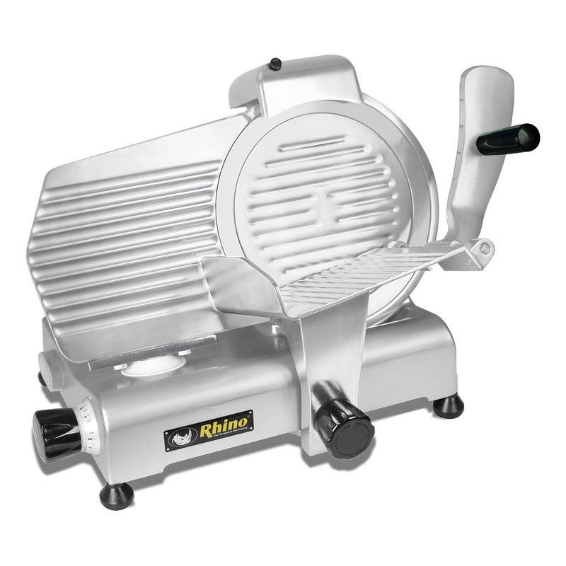 Rebanadora Jamon Marca Rhino Cuchilla De 250mm Rbanda Gris