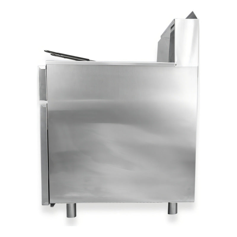 Freidora Industrial De Gas Natural Rhino® 24 Litros Frei-24gn Gris