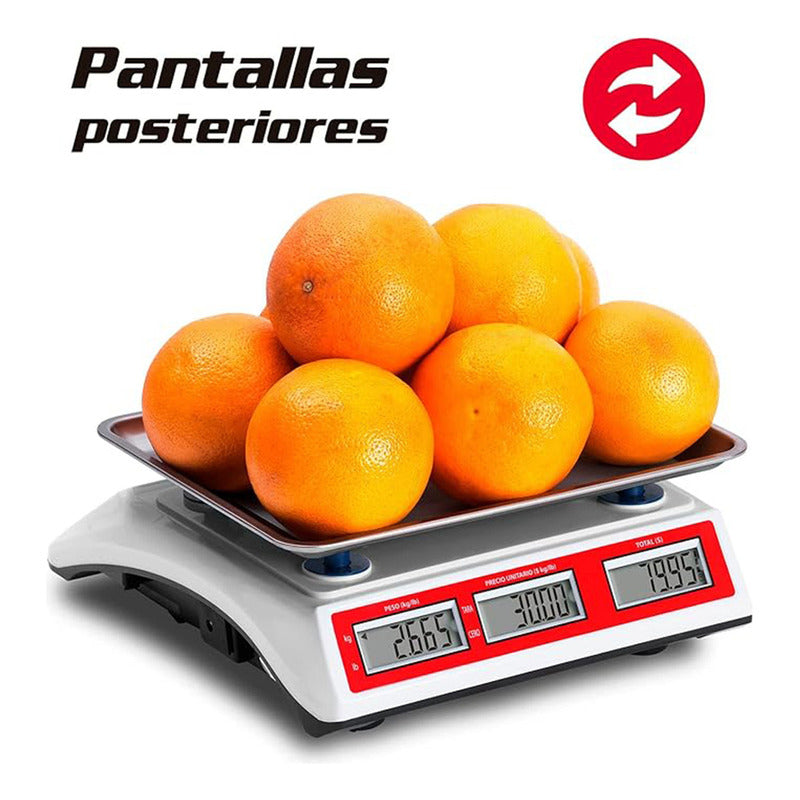 Báscula Digital Vinson Rhino 30kg Color Blanco Peso Máximo Soportado 30 Kg