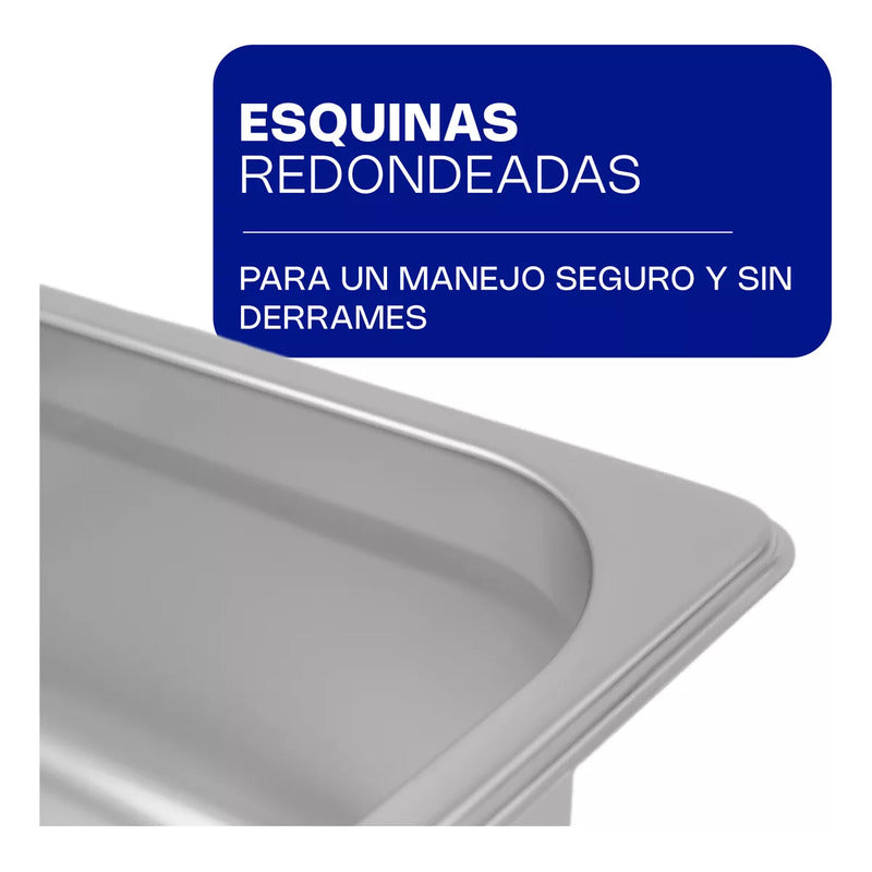 Inserto Medio De Acero Inoxidable Caledonia Inam-4 Gris
