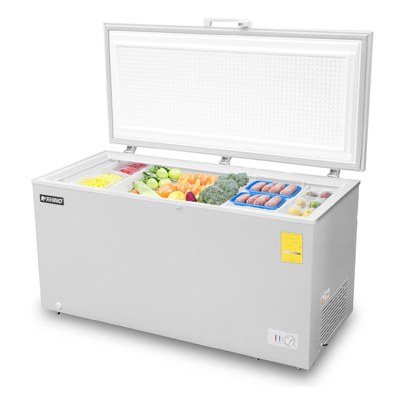 Congelador Horizontal Rhino Congeco-16 Pies Temp Dual Reyfri Blanco