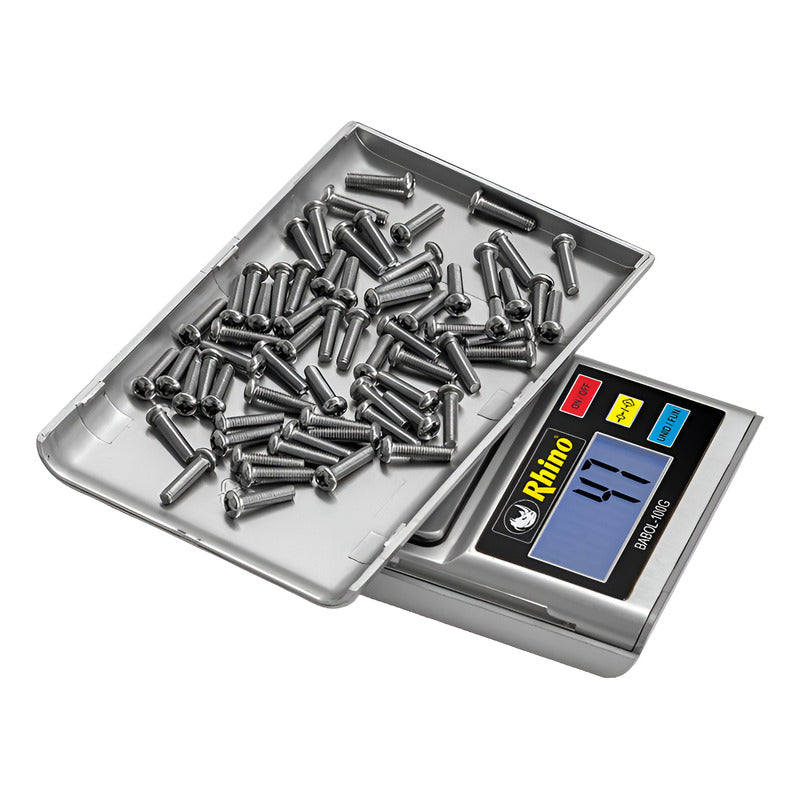 Bascula De Precisión Portátil Para Babol100g  Rhino Gris
