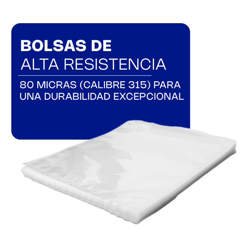 100 Bolsas Para Empaque Al Vacío 30x35cm Rhino - Bovac-35