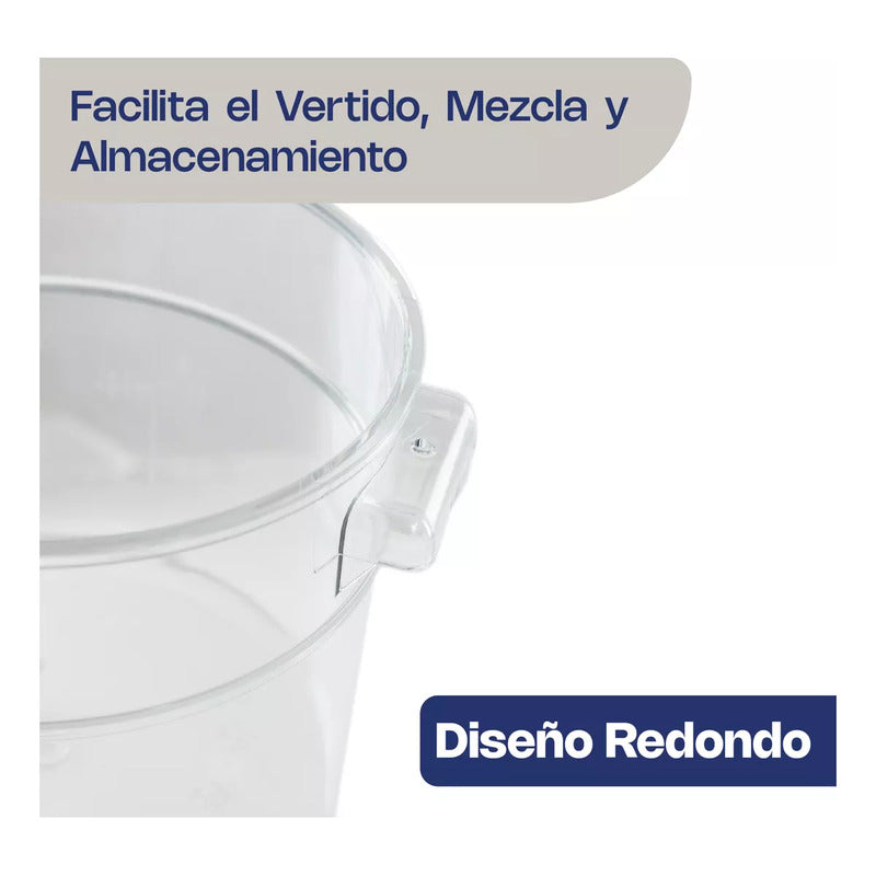 Recipiente Policarbonato Redondo 12 Qt Caledonia Repore-12
