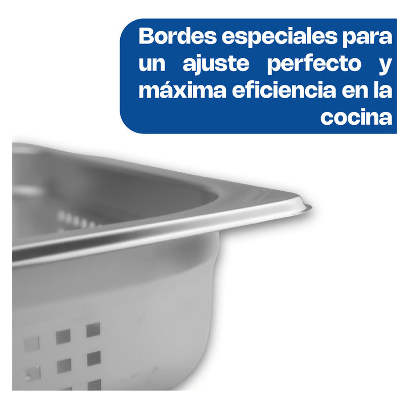 Inserto Acero Inox Perforado Medio 2.5  Inapem-2.5