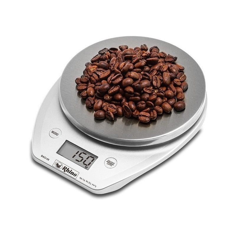 Báscula Rhino 5kg Plato Acero Inoxidable Baci-5x  5 Kg