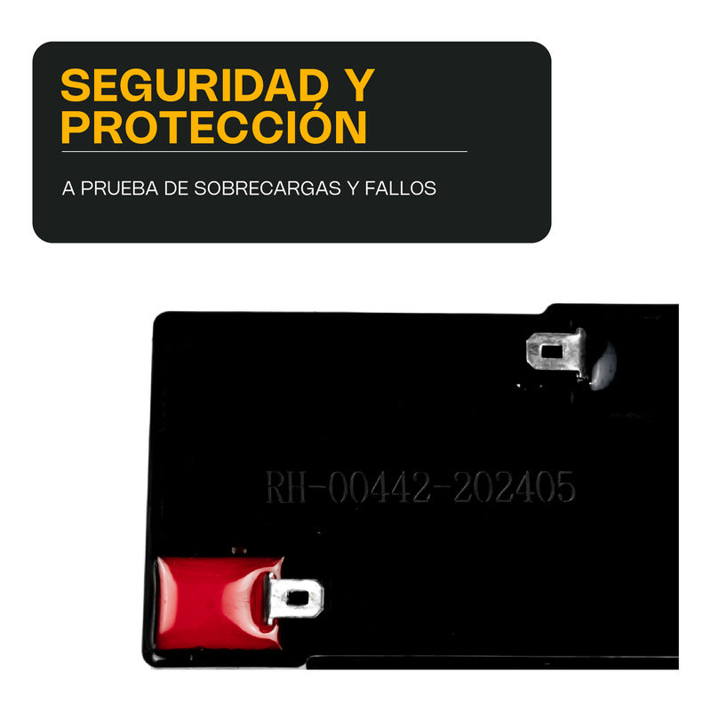 Batería Recargable Para Bascula Digital  Rhino 6v/4ah Negro