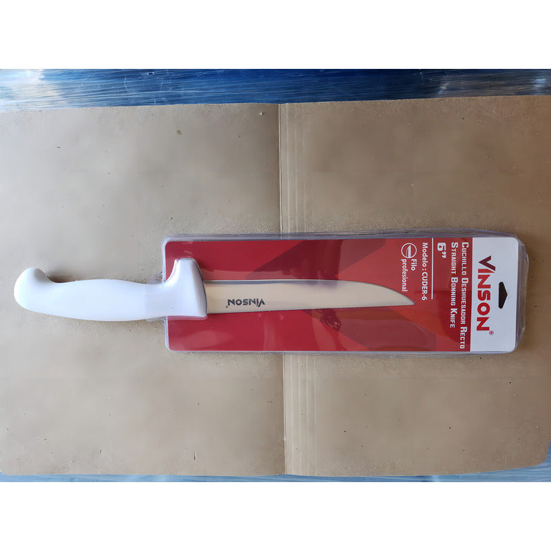 Vinson Cuder-6 Cuchillo Deshuesador Recto 6 Color Blanco