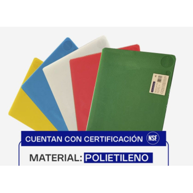 Tabla Para Cortar 50x38.3x1.2 Cm Caledonia Tapaco-15am Liso Amarillo