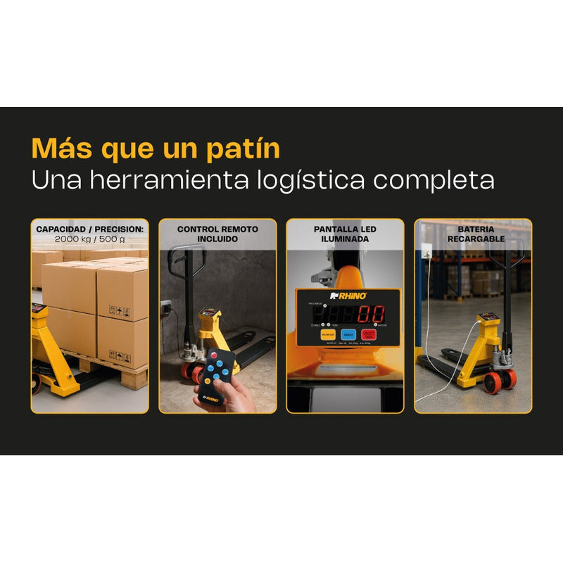 Báscula De Patín Rhino Bapat-2t Precisión 500g Amarillo