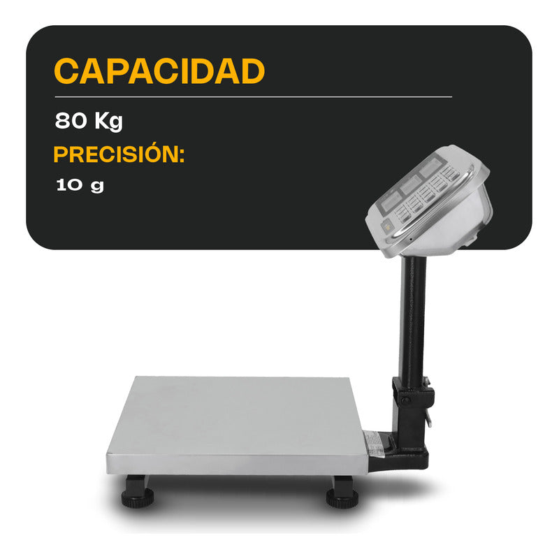 Báscula Comercial Digital Rhino Bp-80 80kg 40 cm X 30 cm